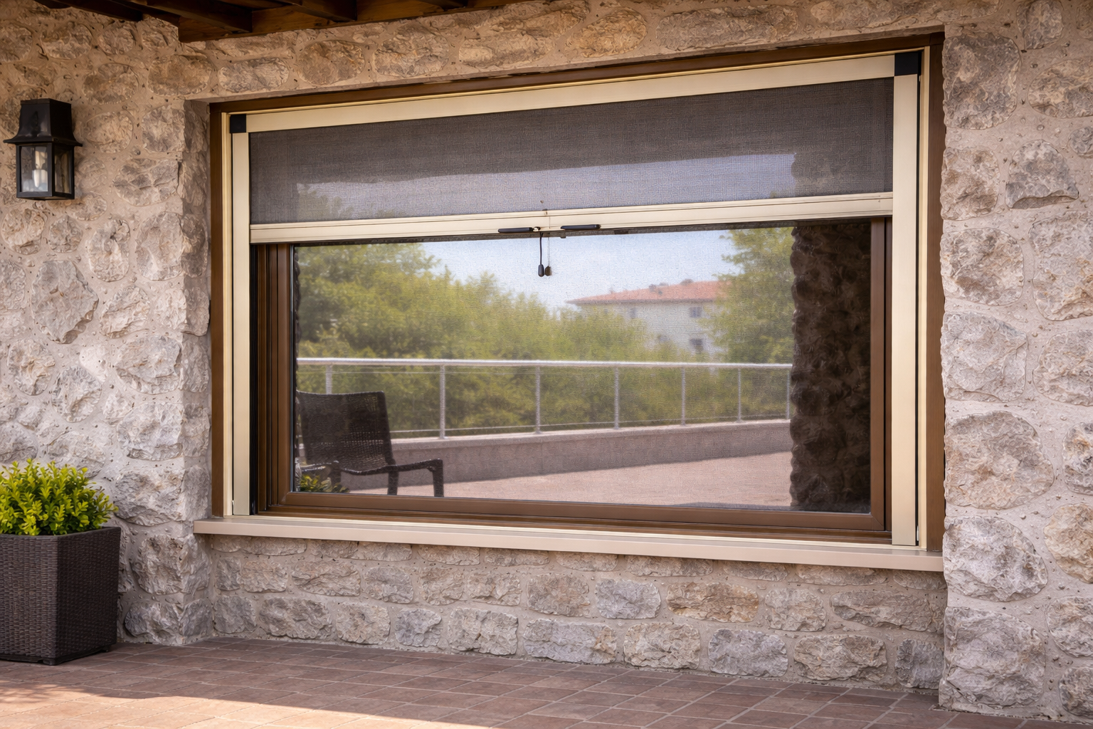 mosquitera enrollable vertical